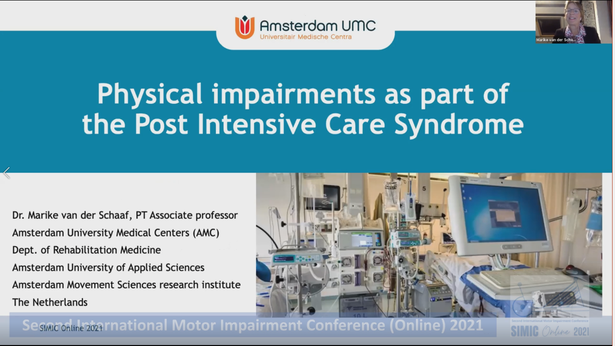 Marike van der Schaaf - Physical impairments as part of the the Post Intensive Care Syndrome